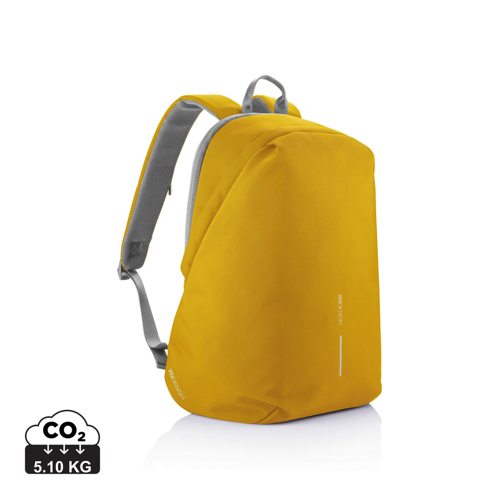 Sac à dos antivol personnalisé Bobby Soft jaune et gris